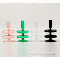 jarrones de flores de vidrio alto de color personalizado personalizado